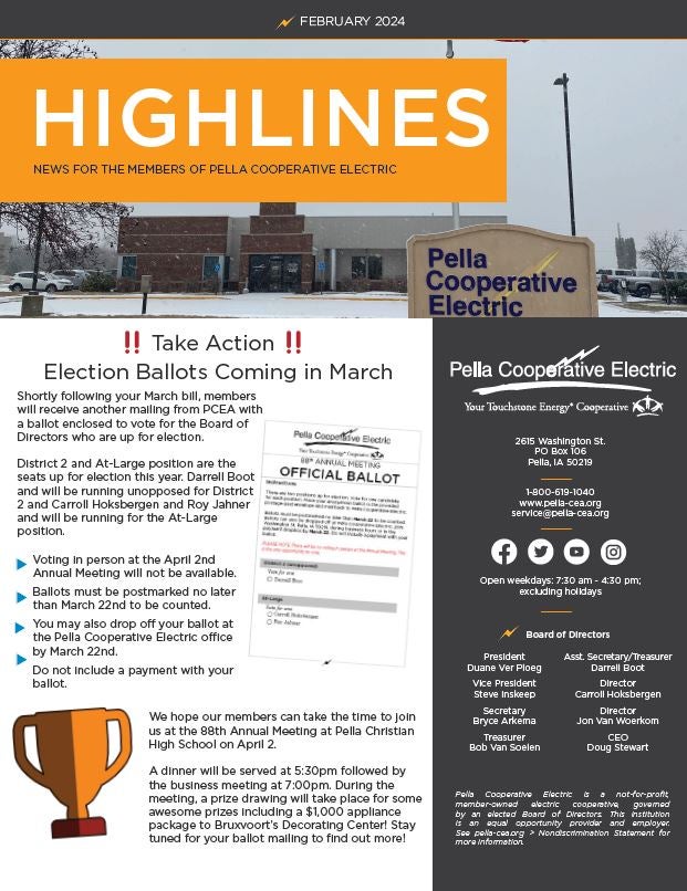 News | Pella Cooperative Electric